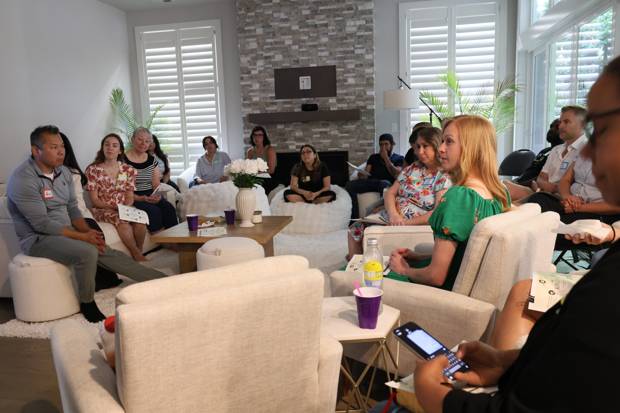 The room gathered around vision, prayer, and relationship.