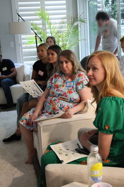 The room leaning in, listening, receiving, and reflecting.