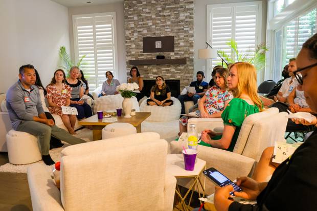 The room gathered around vision, prayer, and relationship.