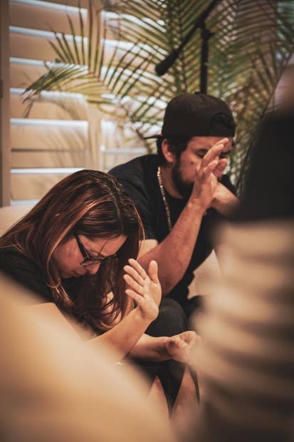A sacred moment of prayer, humility, and consecration.